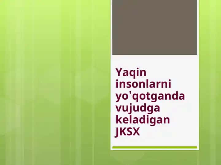 JKSX. Psixik jarayonlar.