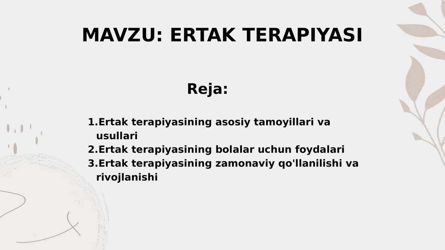 ERTAK TERAPIYASI