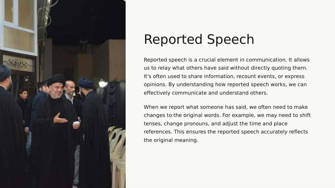 Reported speech