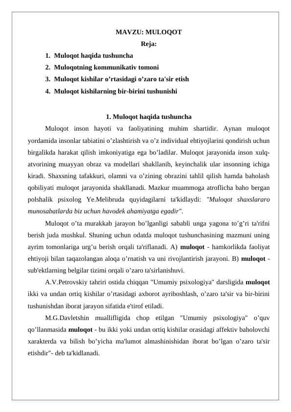 MULOQOT