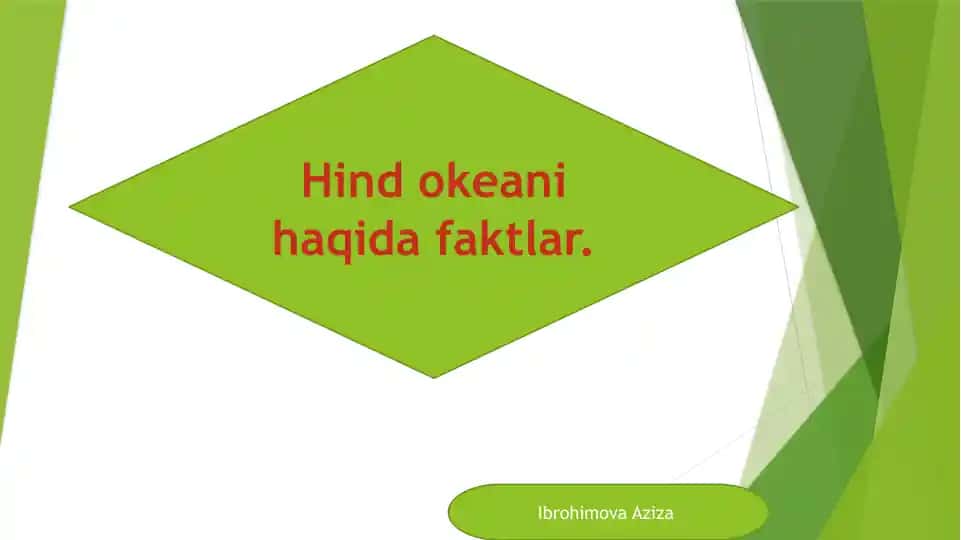 Hind okeani haqida faktlar