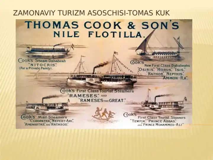 Zamonaviy turizm asoschisi - Tomas Kuk