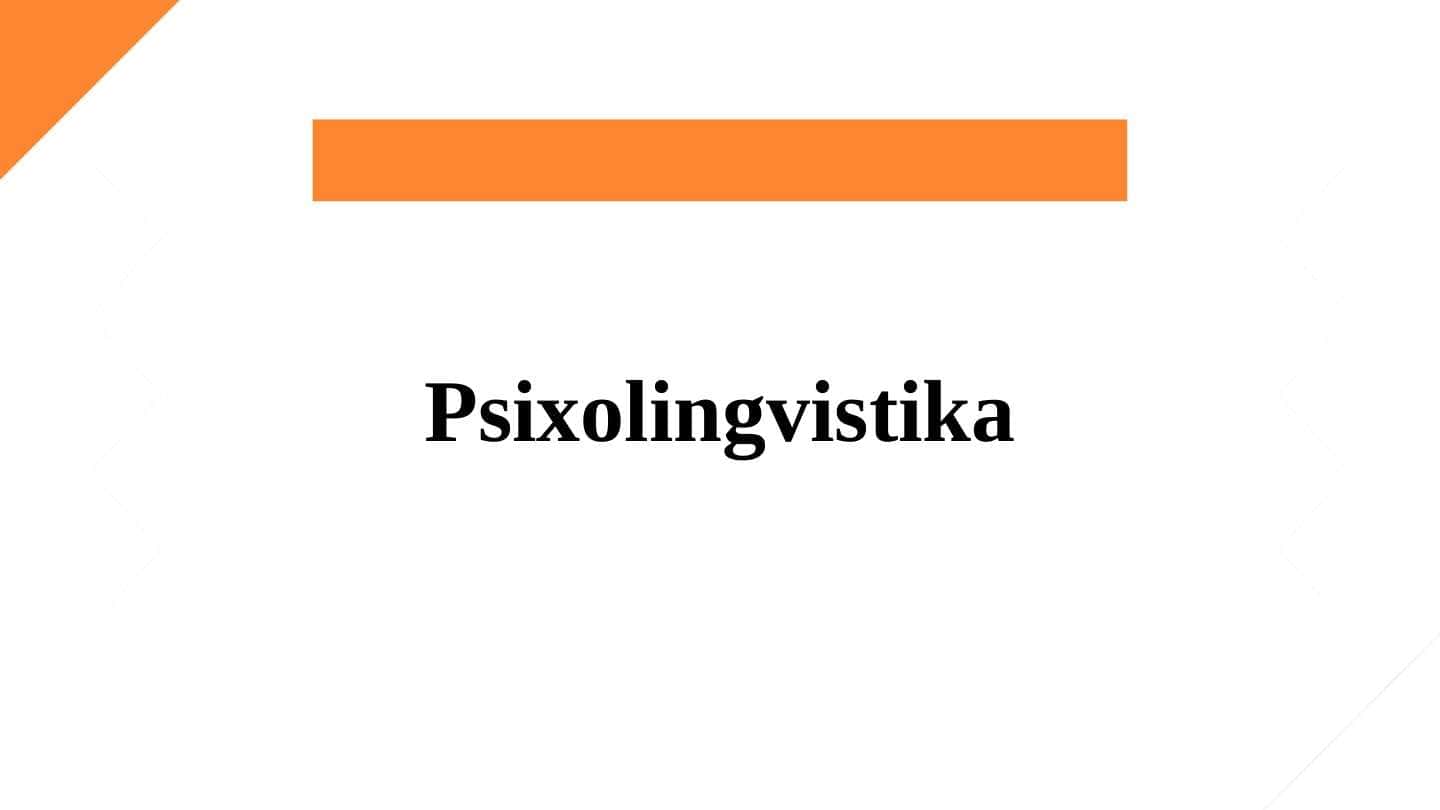 Psixolingvistika