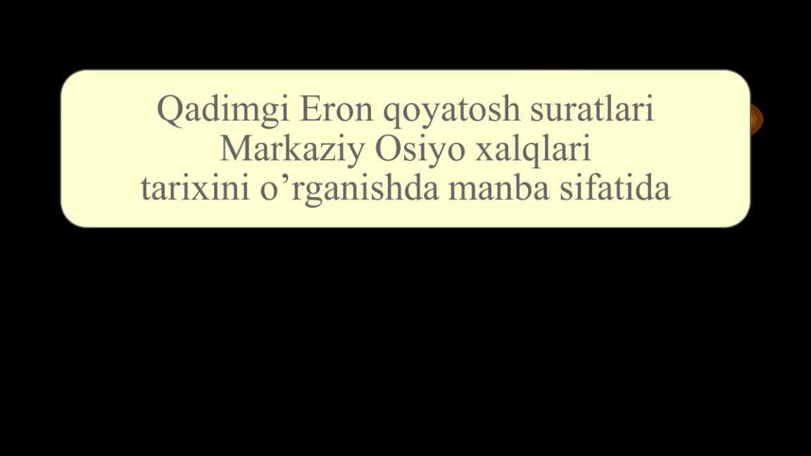 Qadimgi Eron qoyatosh suratlari Markaziy Osiyo xalqlari