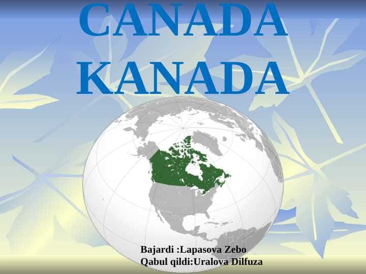 CANADA KANADA