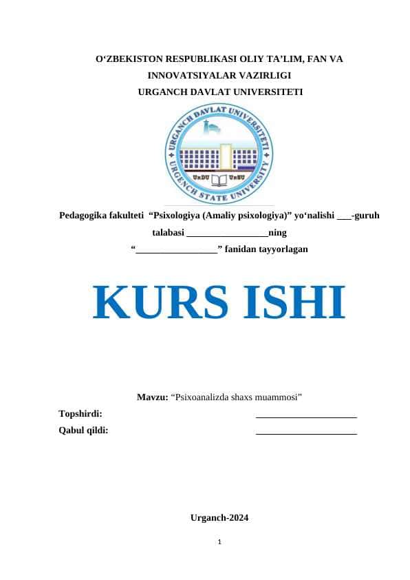 Psixoanalizda shaxs muammosi