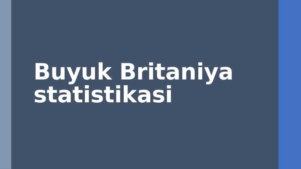 Britaniya statistikasi