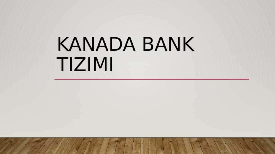 Kanada bank tizimi