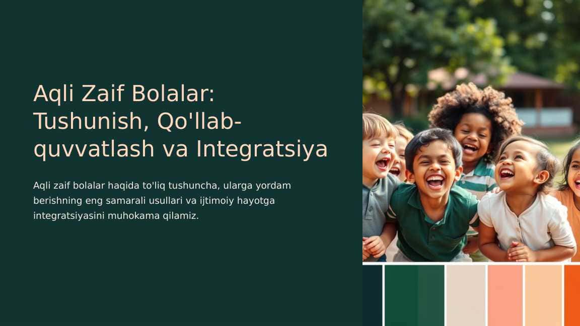 Aqli Zaif c: Tushunish, Qo'llab-quvvatlash va Integratsiya
