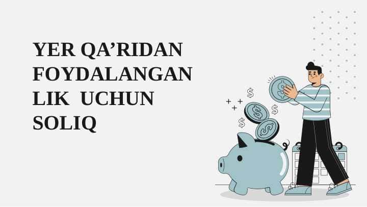 Yer qaridan foydalanganlik uchun soliq.