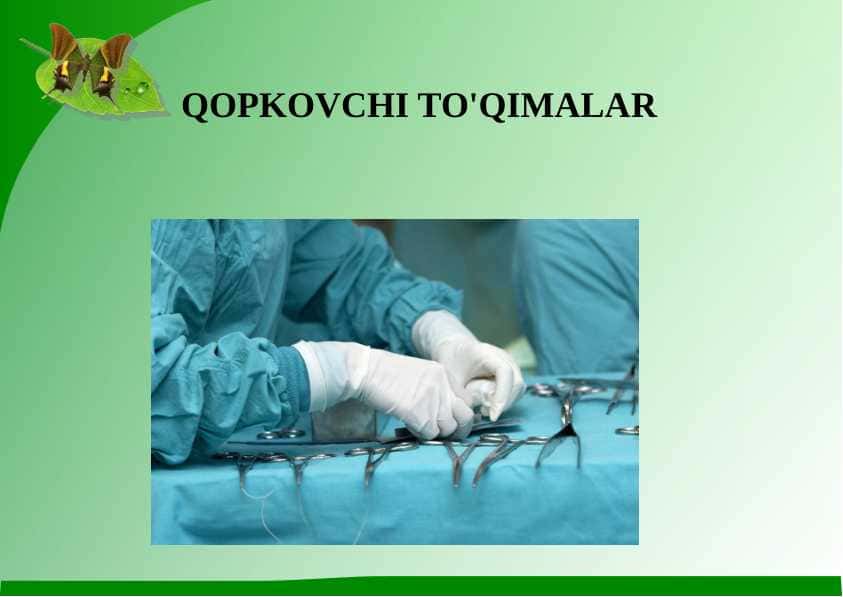 QOPKOVCHI TO'QIMALAR