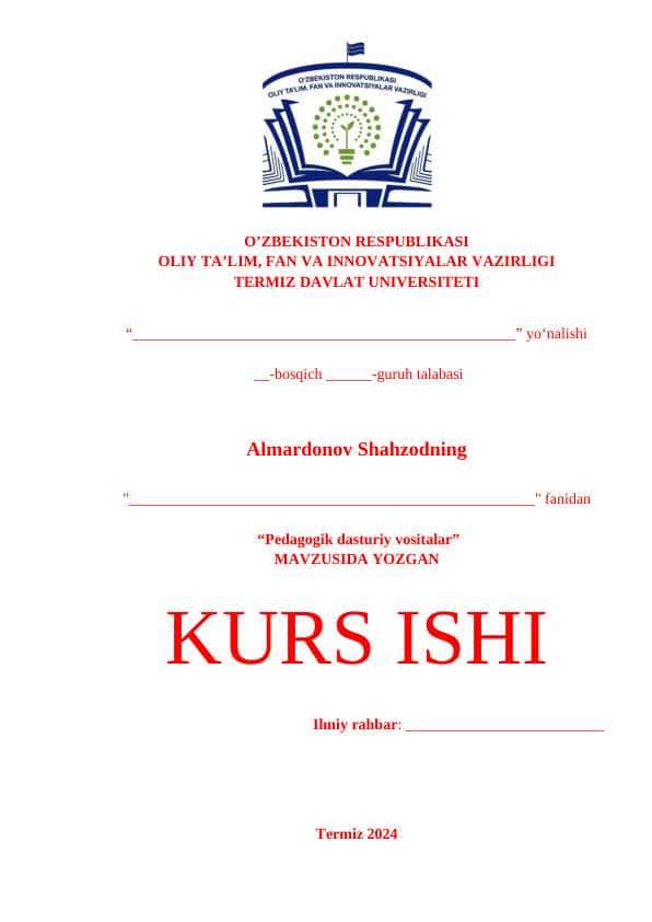 Pedagogik dasturiy vositalar