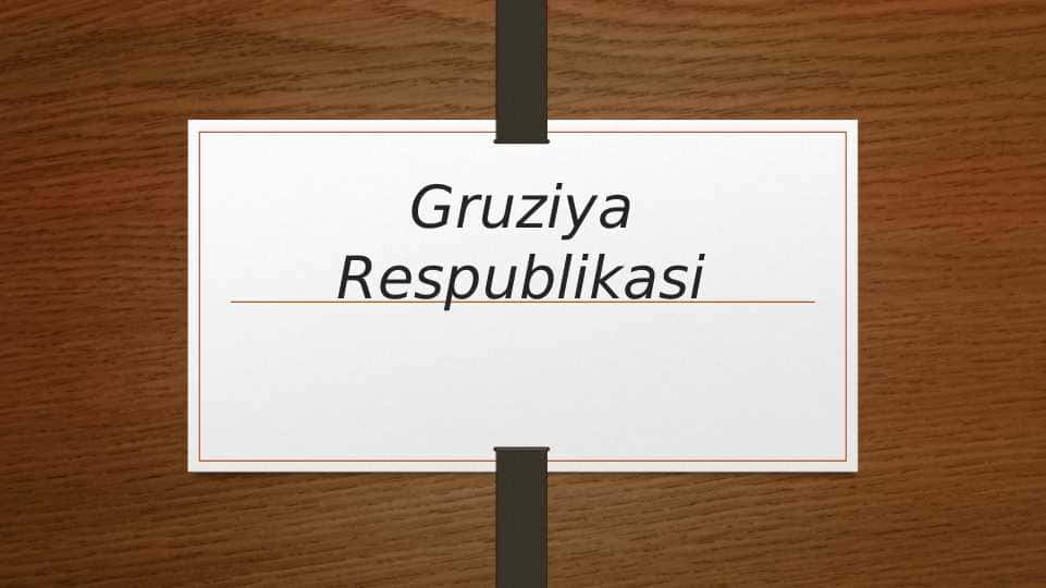 Gruziya Respublikasi