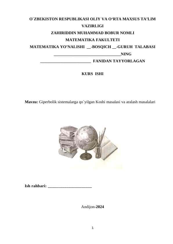 Giperpolik tipdagi to‘lqin tenglamalari reja_ kirish.docx