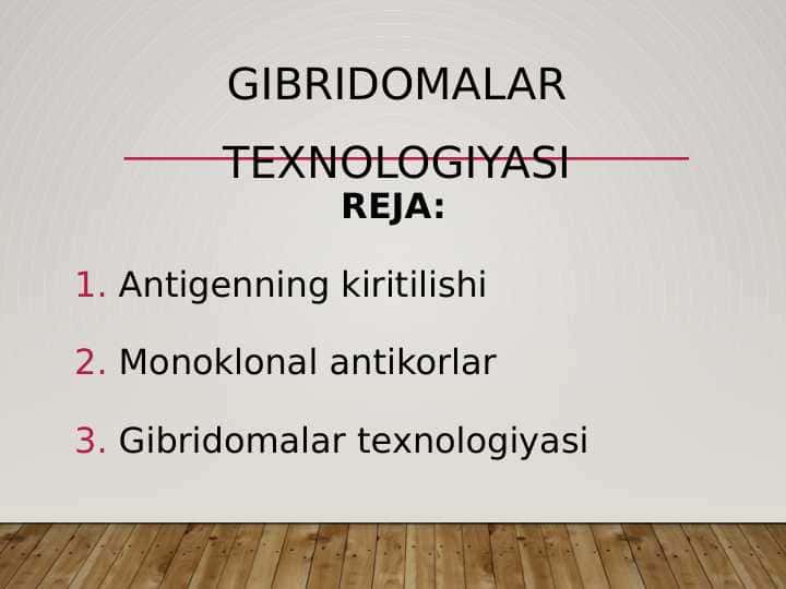Gibridomalar texnologiyasi