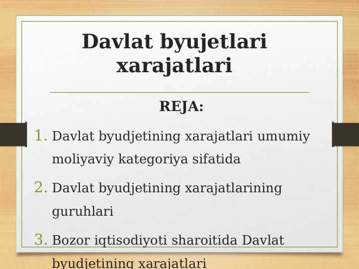 Davlat byujetlari xarajatlari