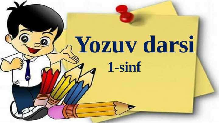 Yozuv darsi 1-sinf bosh K harfi