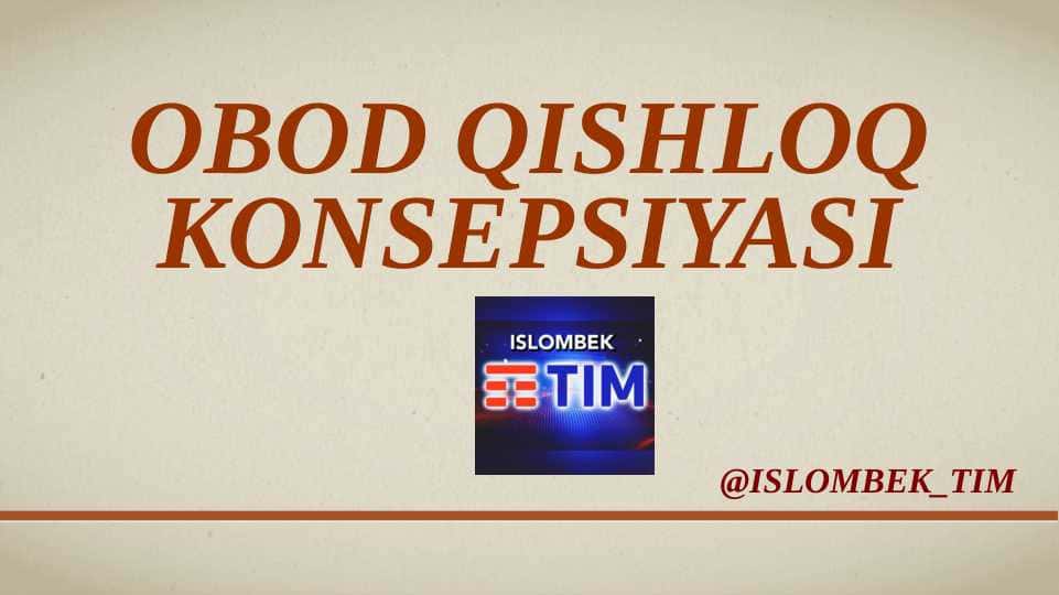 Obod qishloq konsepsiyasi