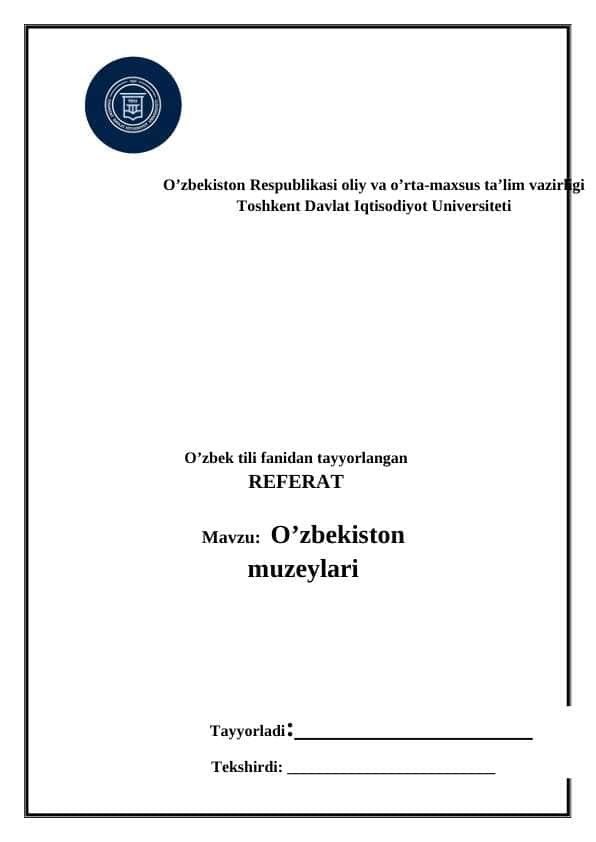 O’zbekiston muzeylari