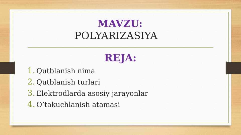 POLYARIZASIYA
