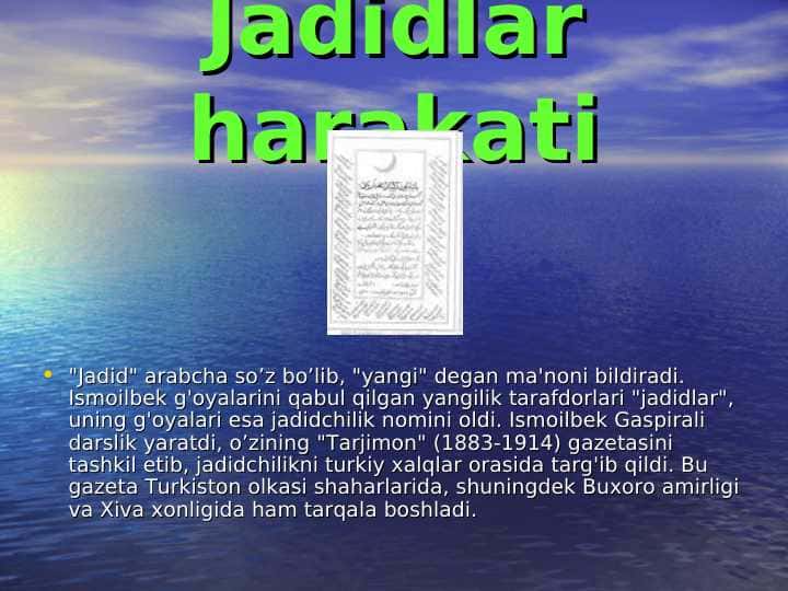 Jadidlar harakati