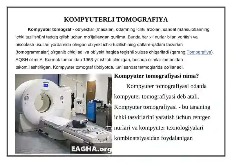 Kompyuterli tomografiya