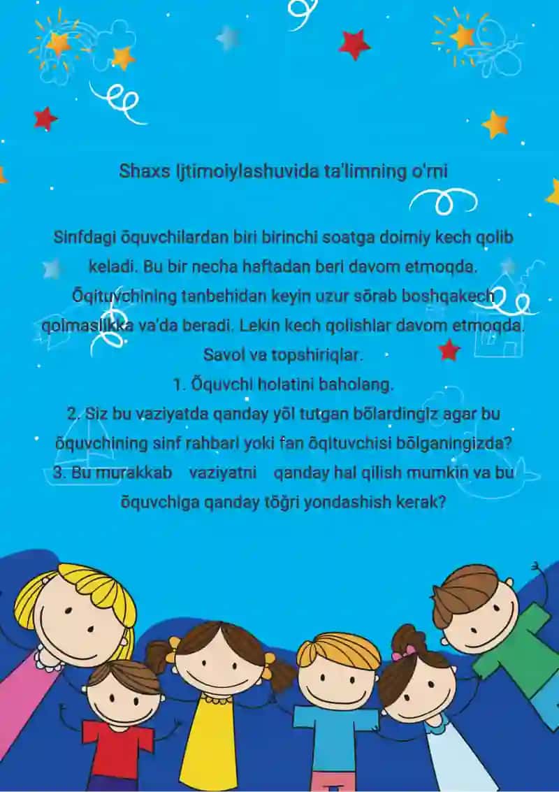 Shaxs Ijtimoiylashuvida ta'limning o'rni