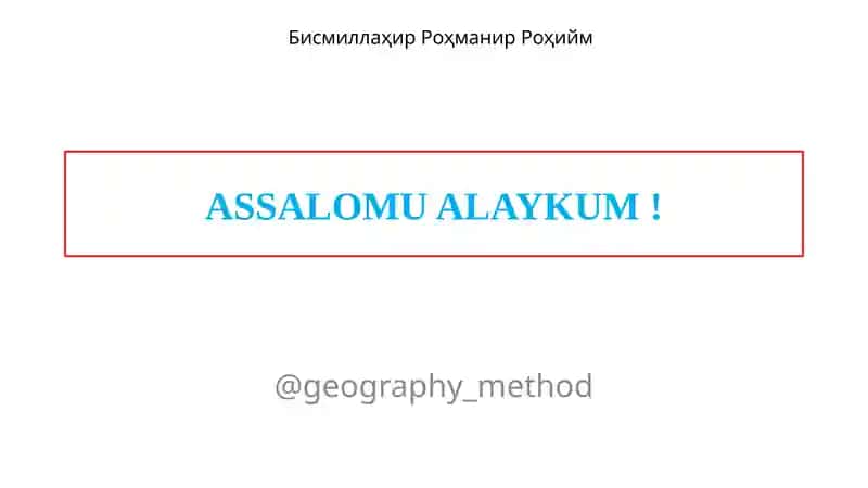 Tabiiygeografiko‘lkalari
