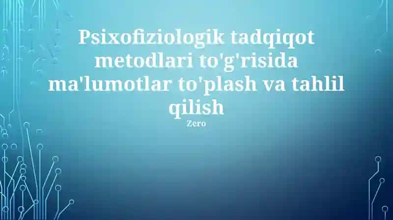 Psixofiziologik Tadqiqot Metodlari