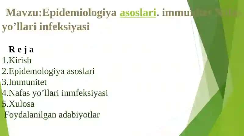 Epidemiologiya asoslari