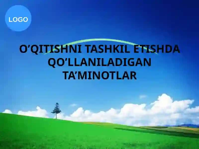 O’QITISHNI TASHKIL ETISHDA QO’LLANILADIGAN TA’MINOTLAR