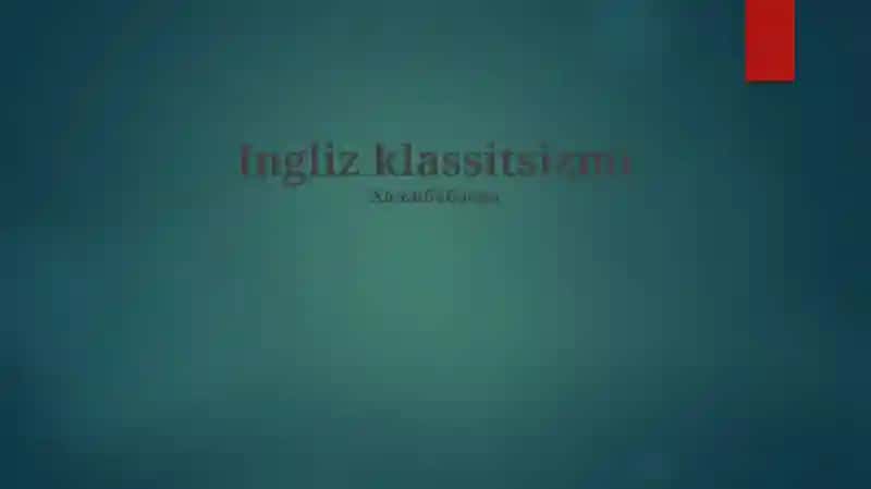 Ingliz klassitsizmi
