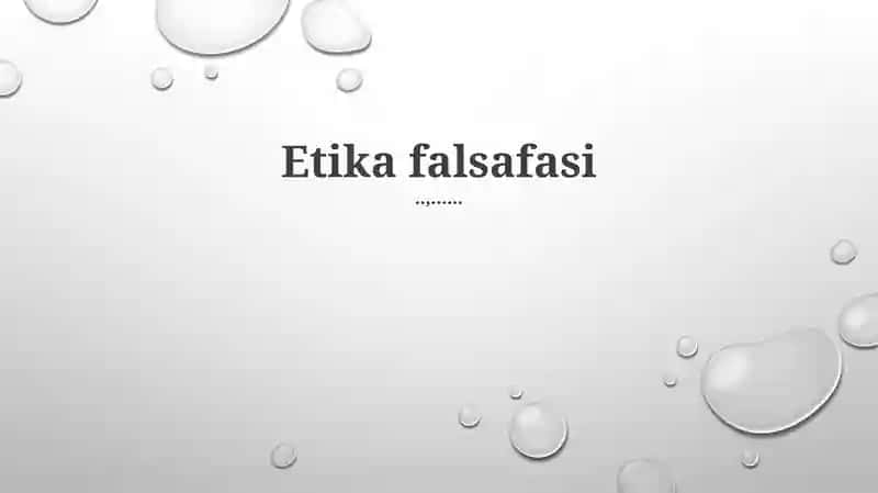 Etika falsafasi