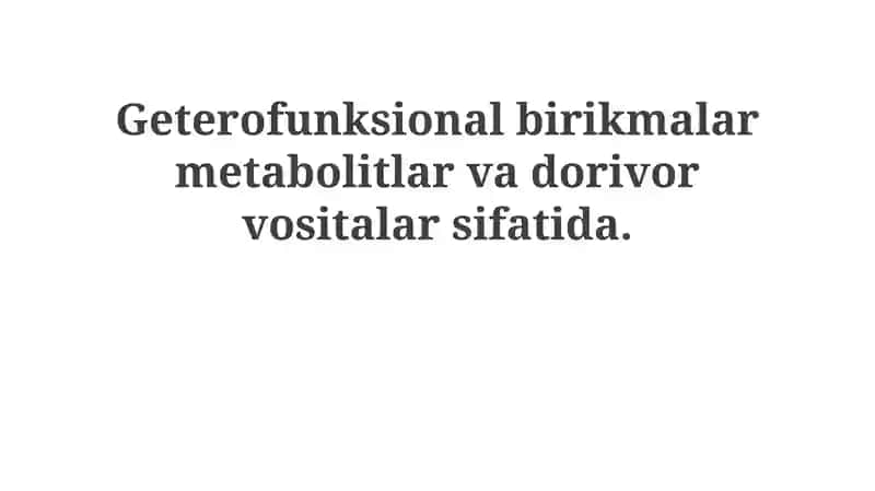 Heterofunksional birikmalar