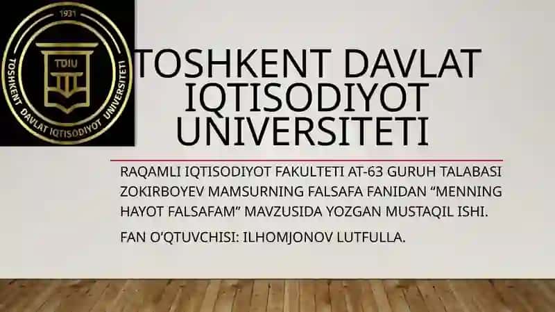 Menning hayot Falsafam