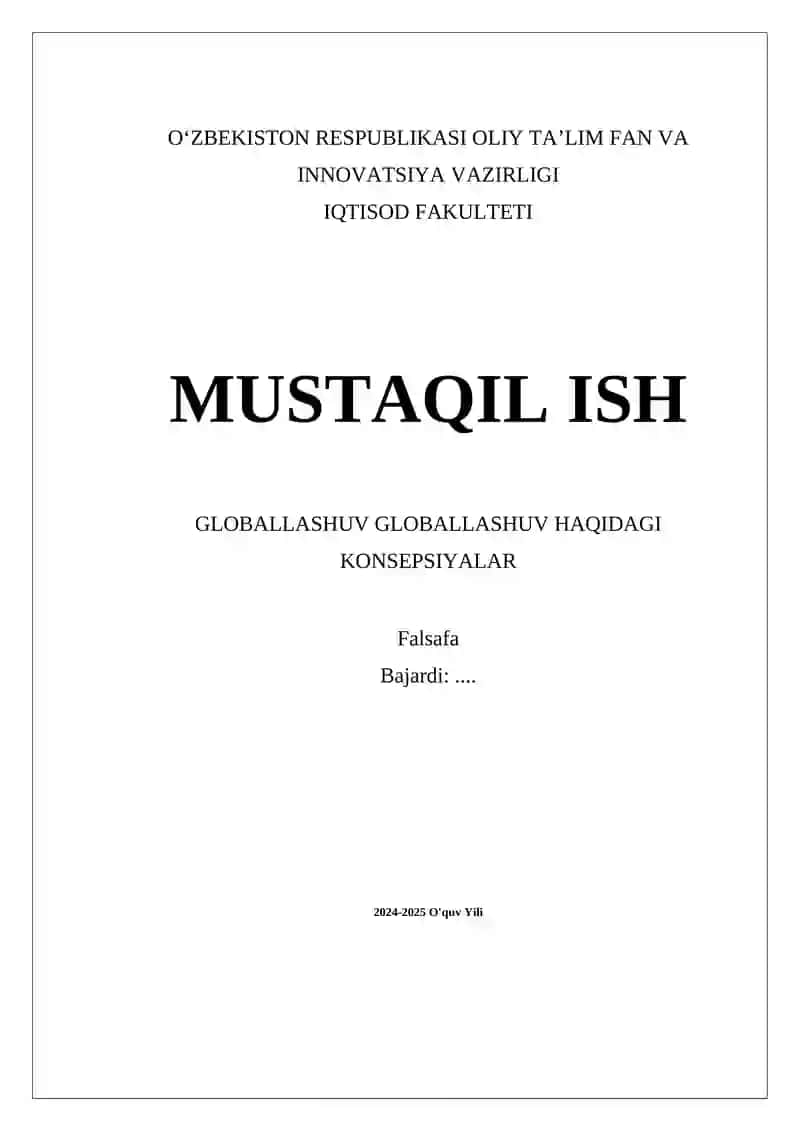 Globallashuvning tarixiy konteksti