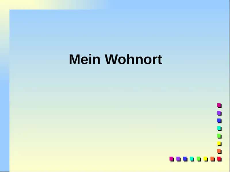 Mein Wohnort