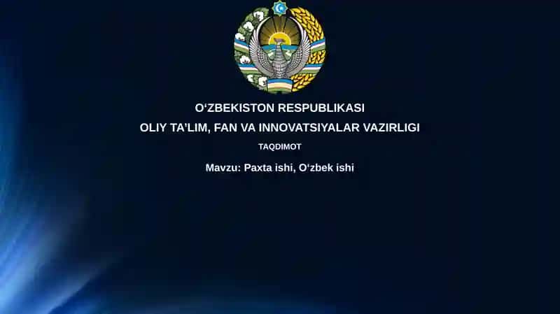 Paxta ishi va O'zbek ishi: Tarix va mohiyat