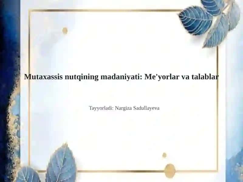 Nutq madaniyati