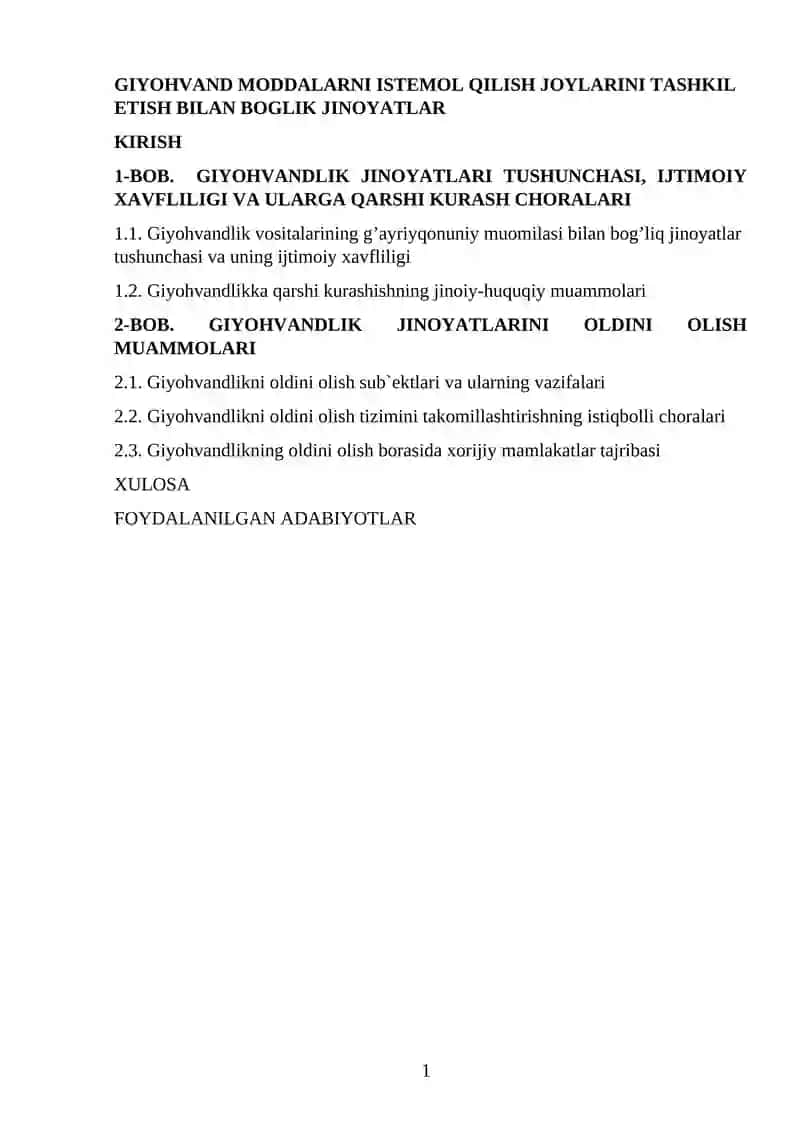 Giyohvandlikning oldini olish