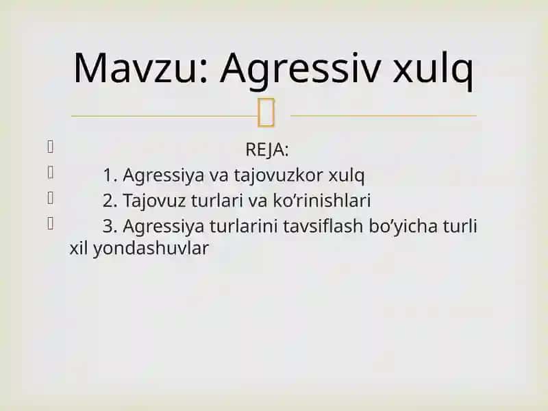 Agressiv xulq