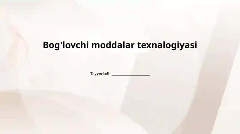 Bog'lovchimoddalartexnalogiyasi