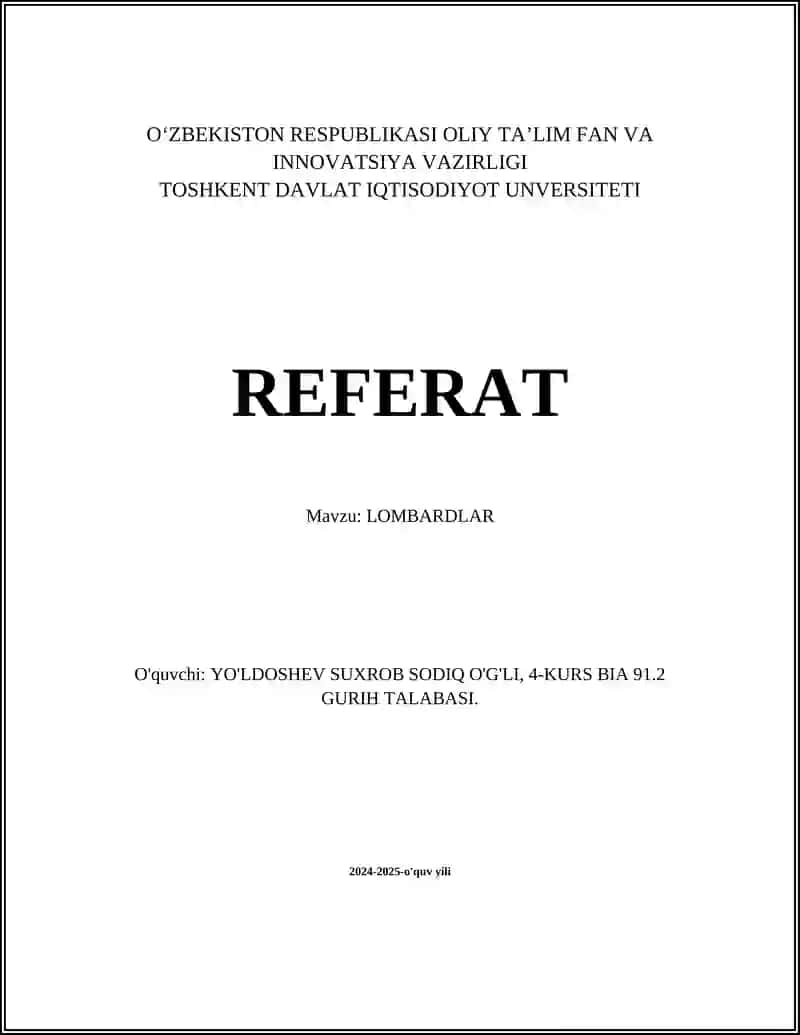 LOMBARDLAR