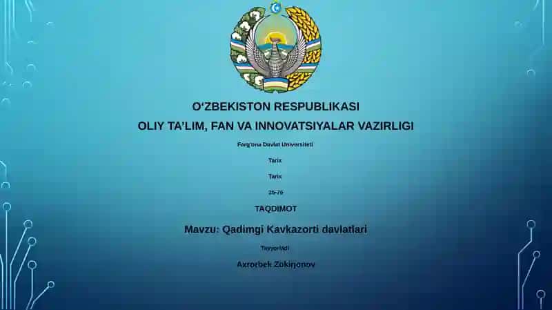 Qadimgi Kavkazorti davlatlari