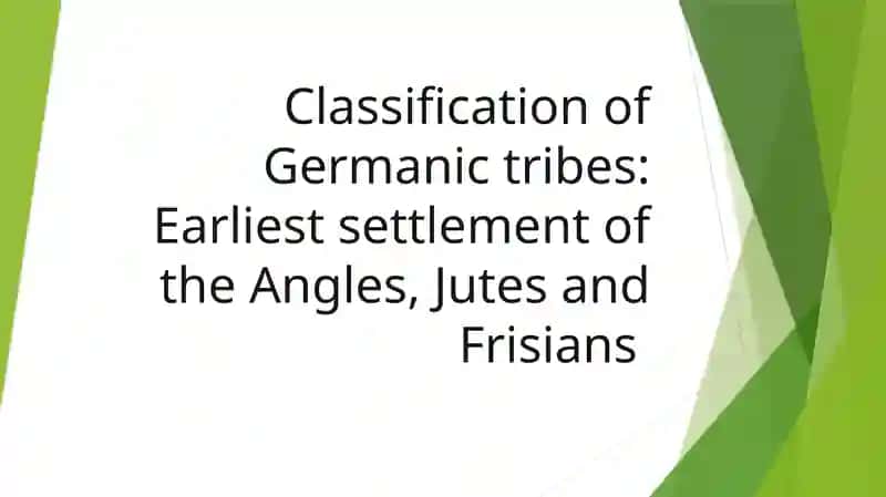 Classification of Germanic tribes
