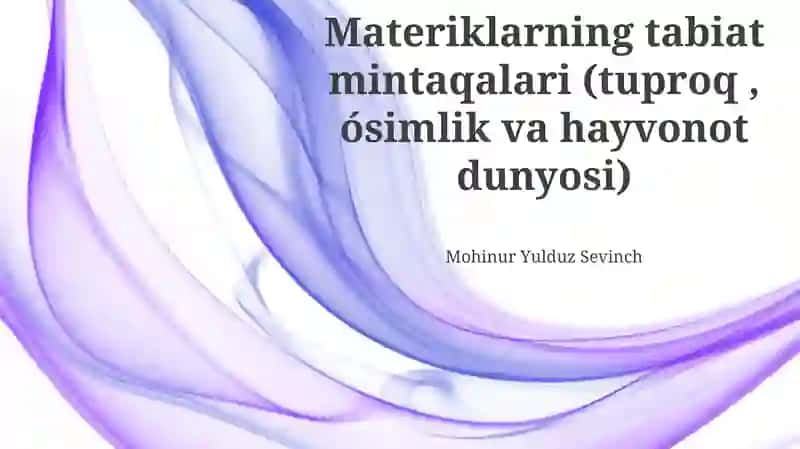 Materiklarning tabiat mintaqalari