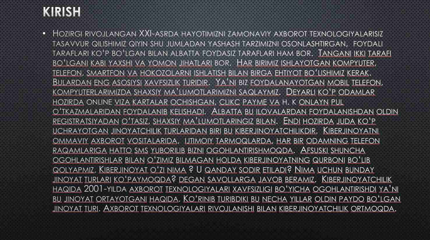 Kiber jinoyatchilik