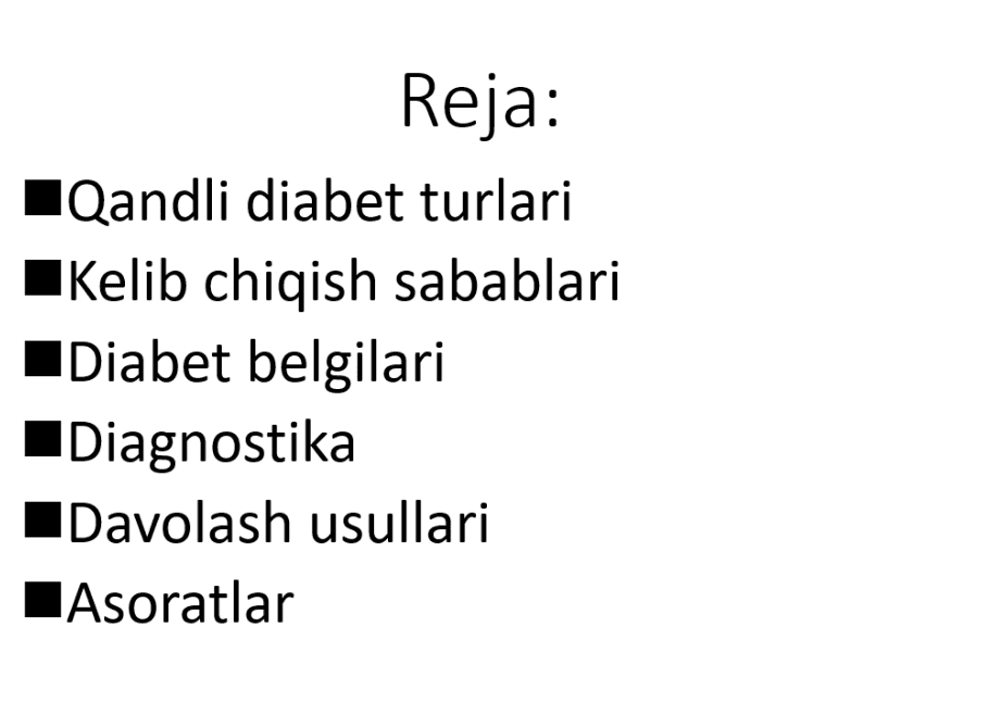 Qandli diabet