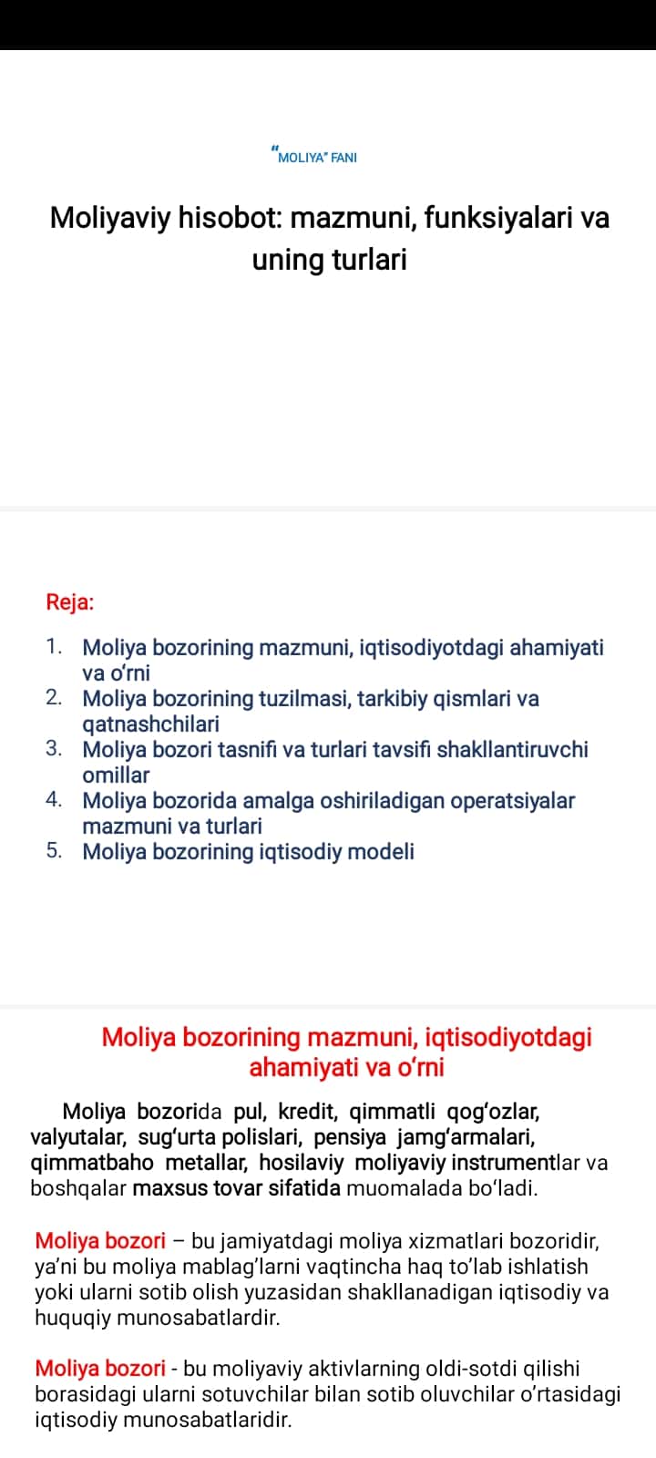 Moliyaviy hisobot: mazmuni, funksiyalari va uning turlari