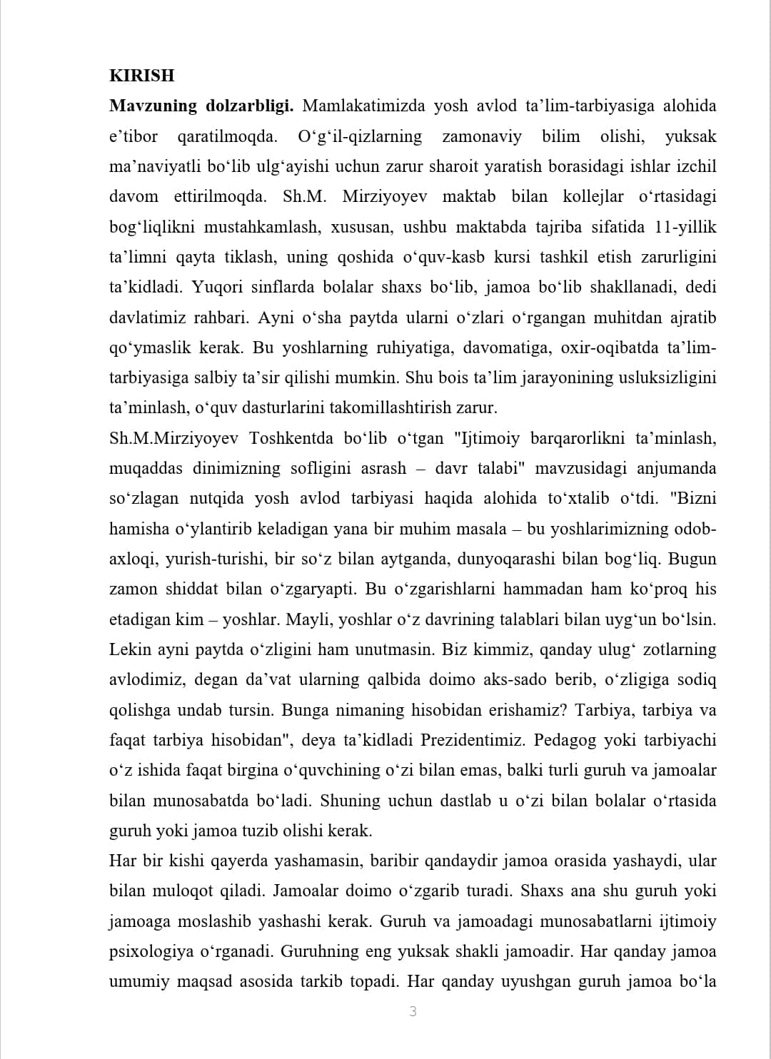 BOSHLANG’ICH SINFDA O’QUVCHILAR JAMOASINI SHAKLLANTIRISH